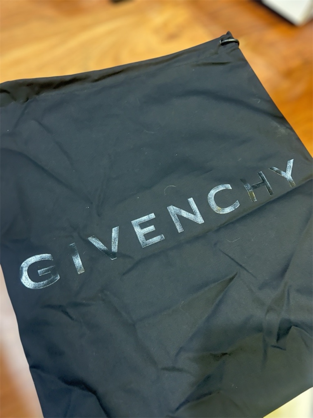 New Givenchy Black Drawstring Logo Dust Bag - NEW